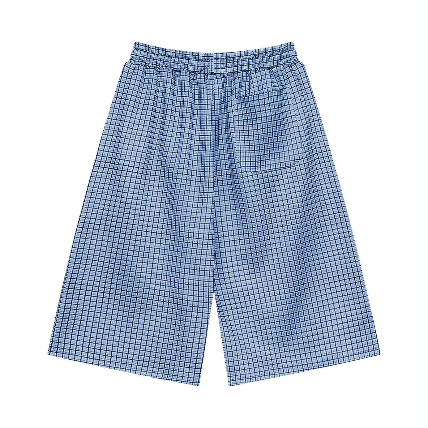 Unisex Plaid Drawstring Shorts