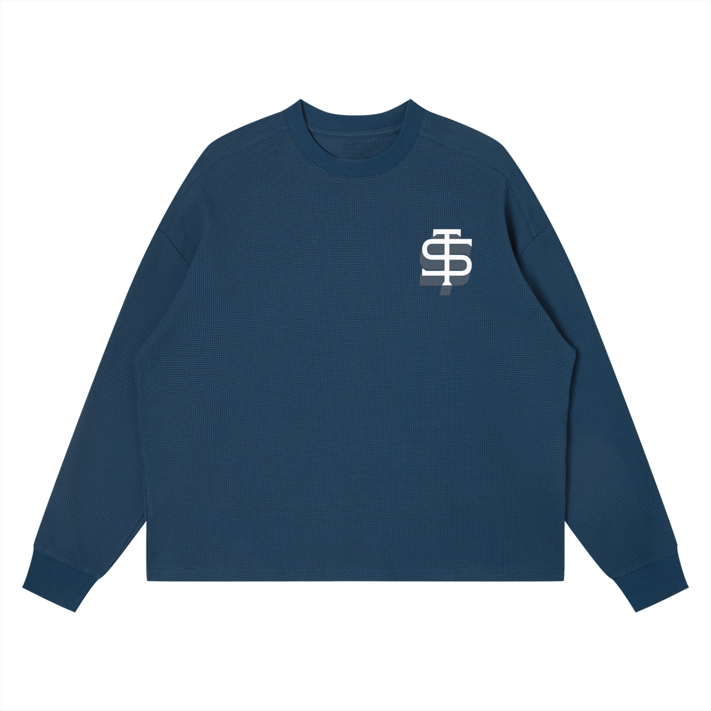 Unisex Waffle Boxy Long Sleeve T-Shirt