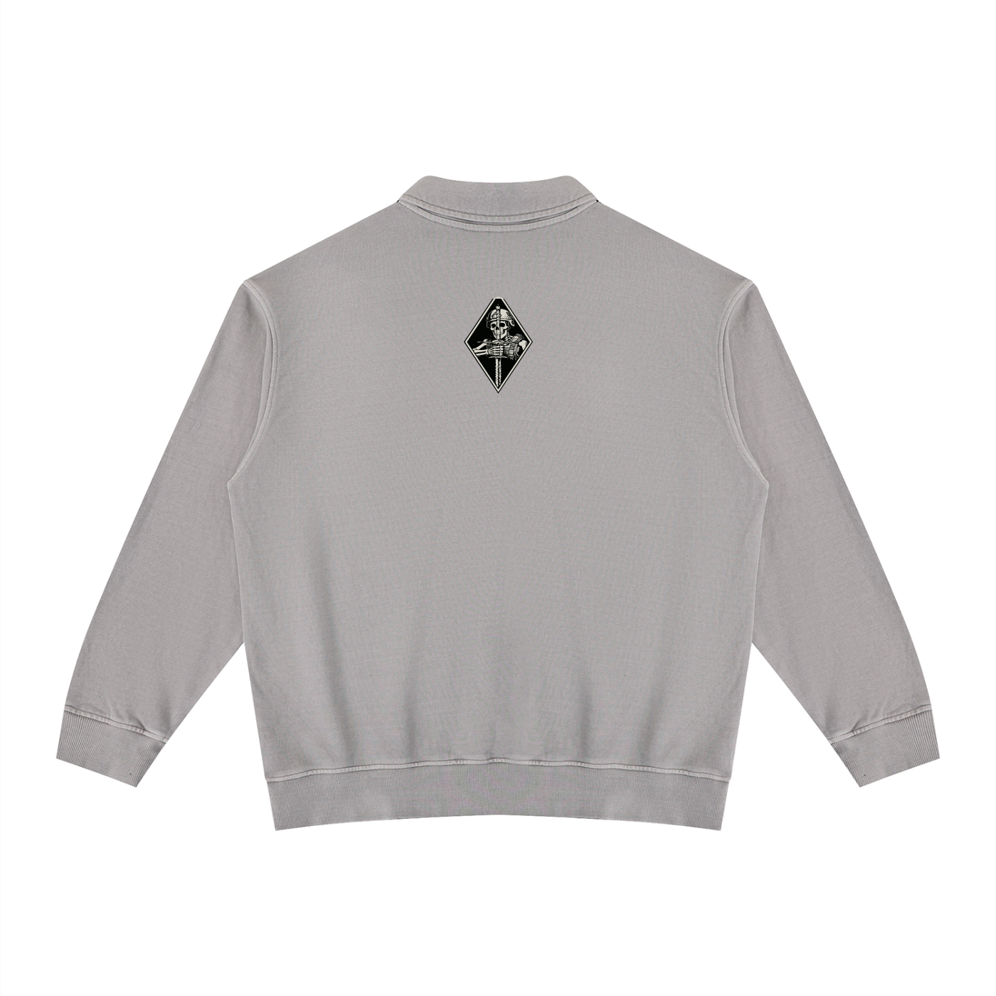 Unisex Vintage Wash Collared Sweatshirt