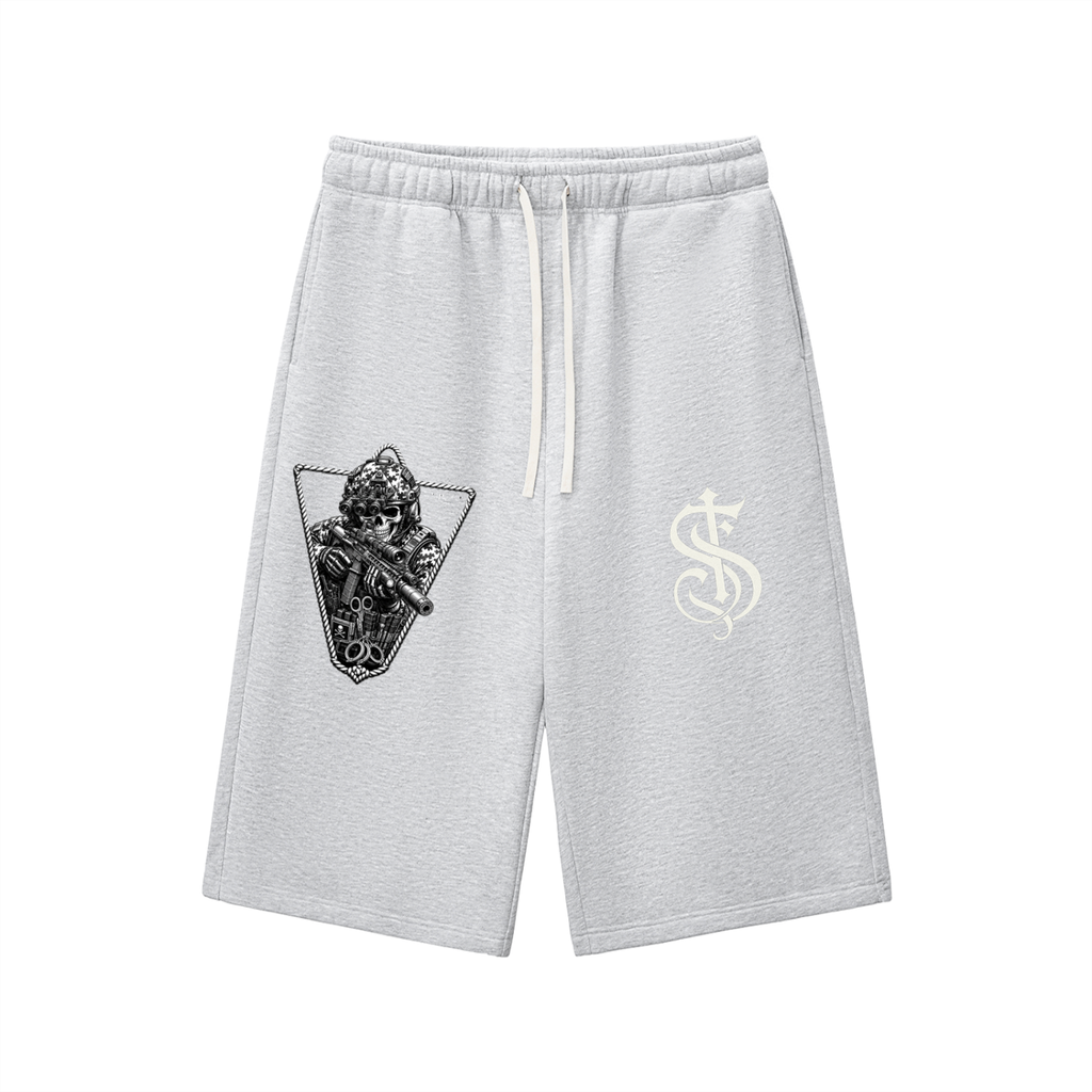 Relaxed Drawstring Three-quarter Sweatpants