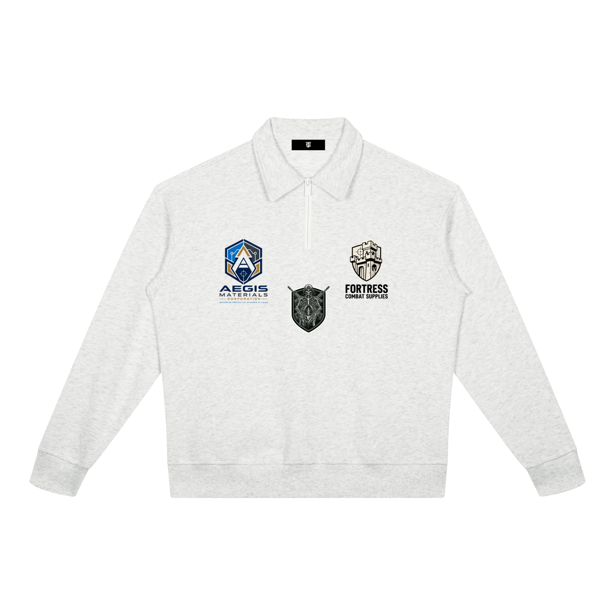 Unisex Boxy Quarter-Zip Sweatshirt