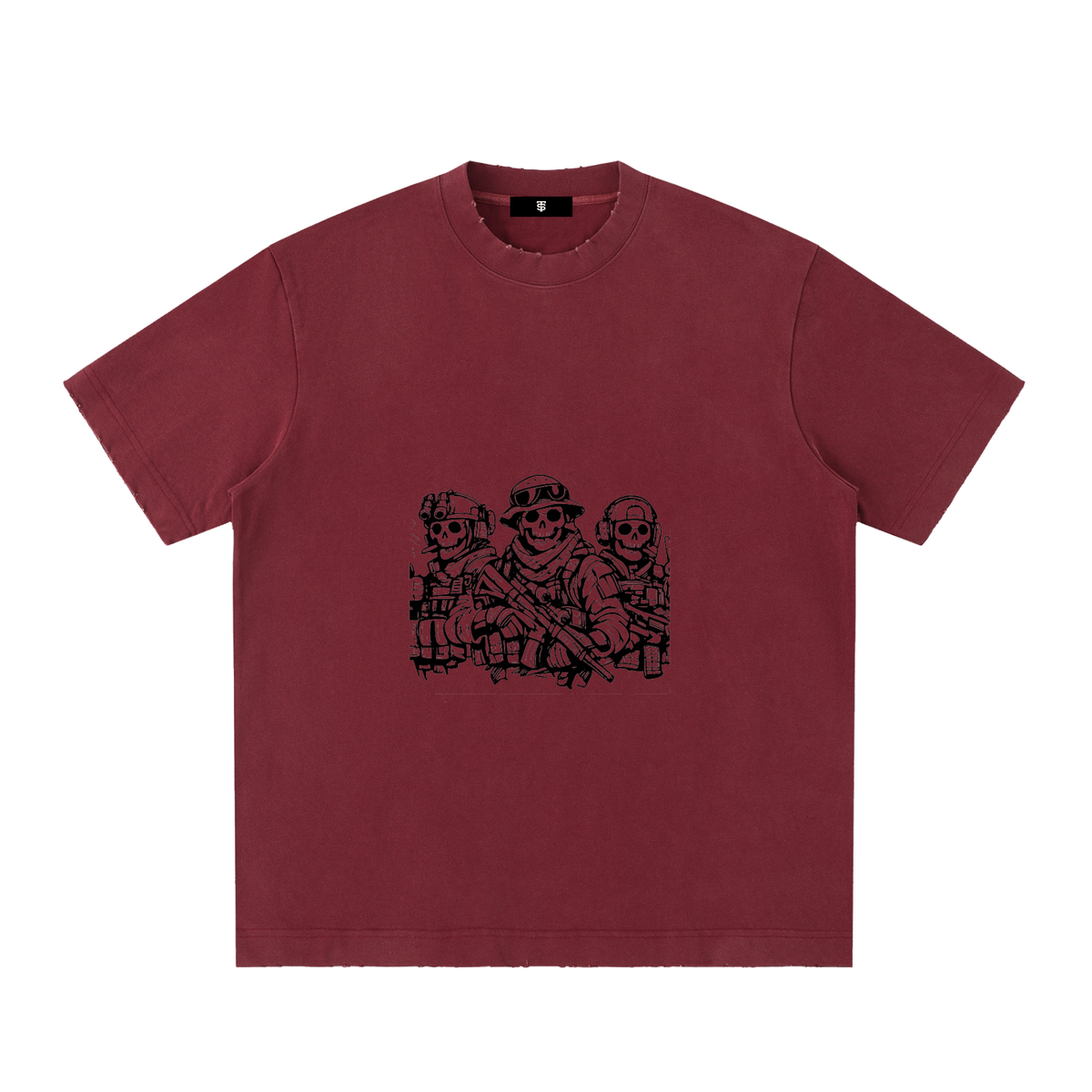 Heavyweight Vintage Washed Frayed T-Shirt