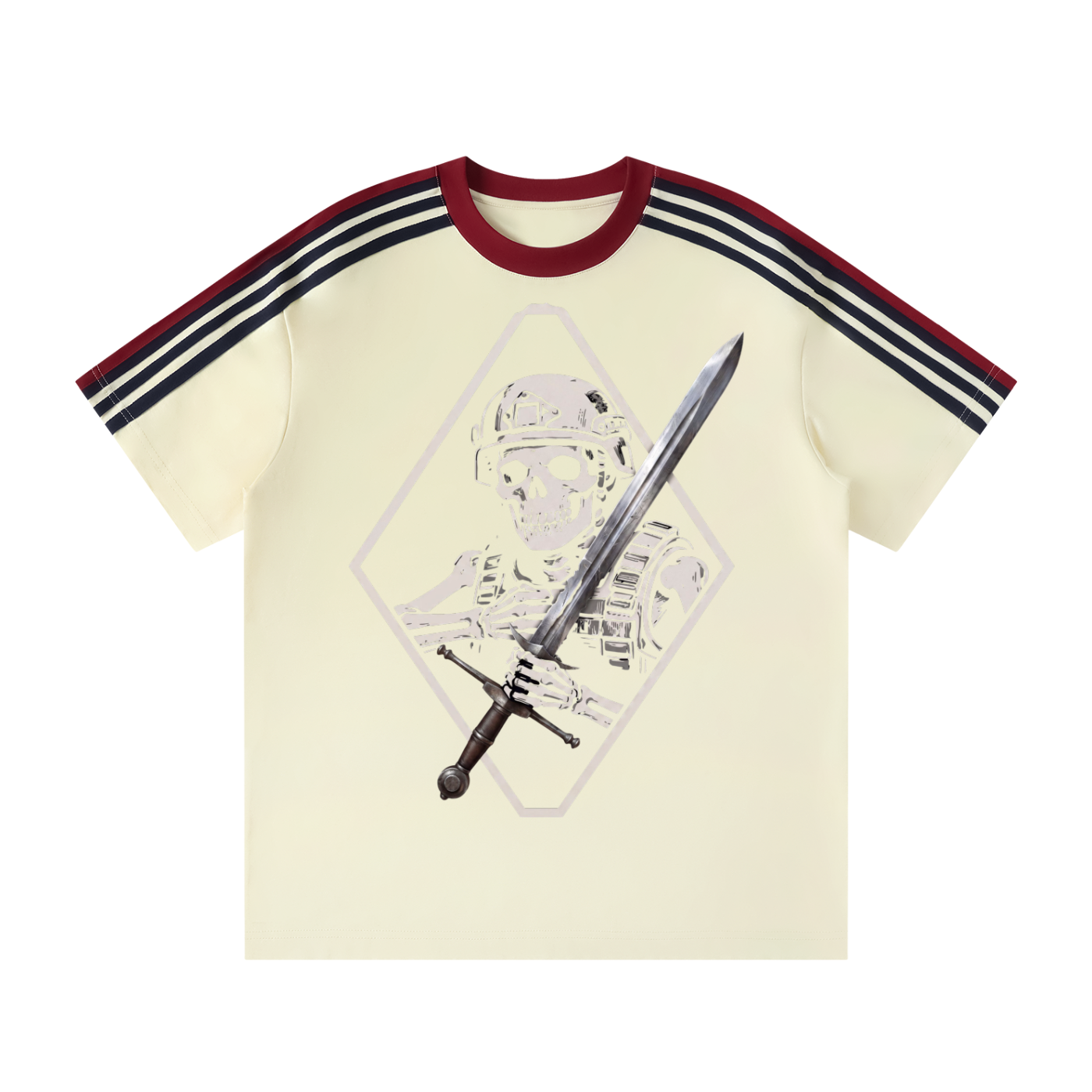 Unisex Colorblock Striped T-Shirt