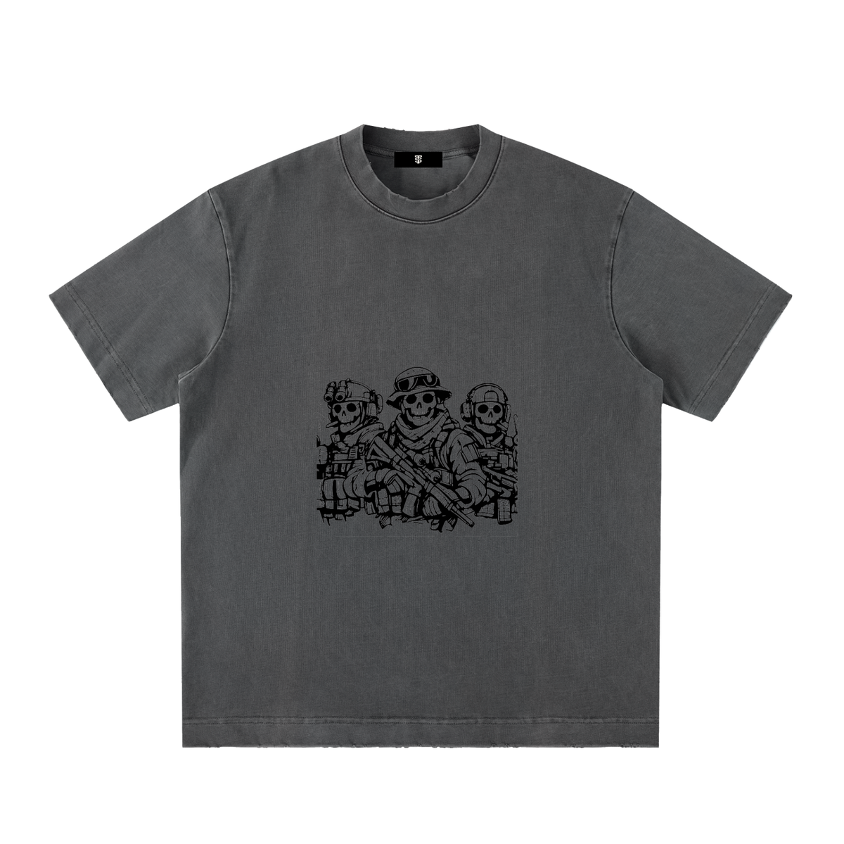 Heavyweight Vintage Washed Frayed T-Shirt