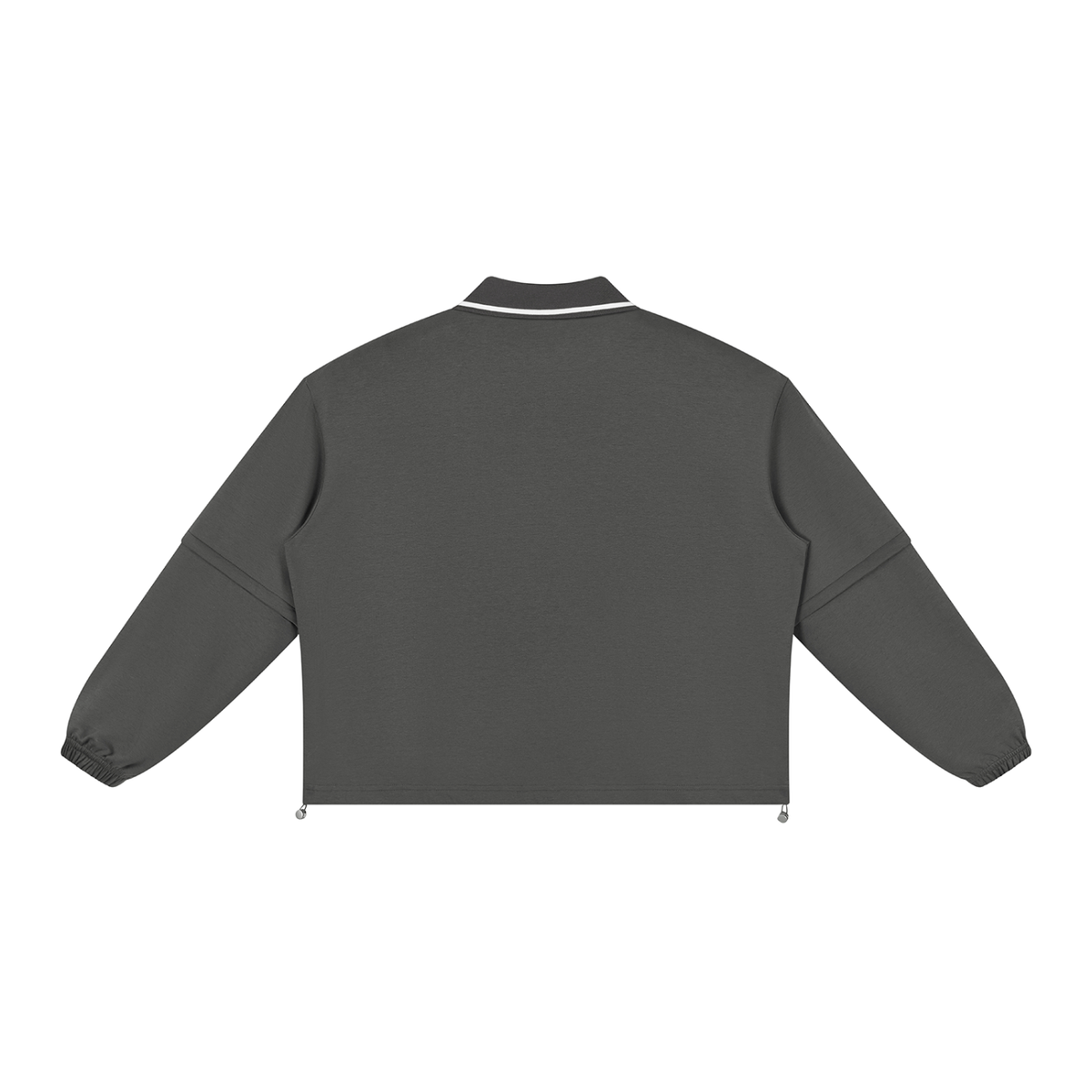 Unisex Boxy Collared Detachable Sweatshirt