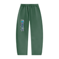 Unisex Vintage Wash Barrel Leg Fleece Sweatpants