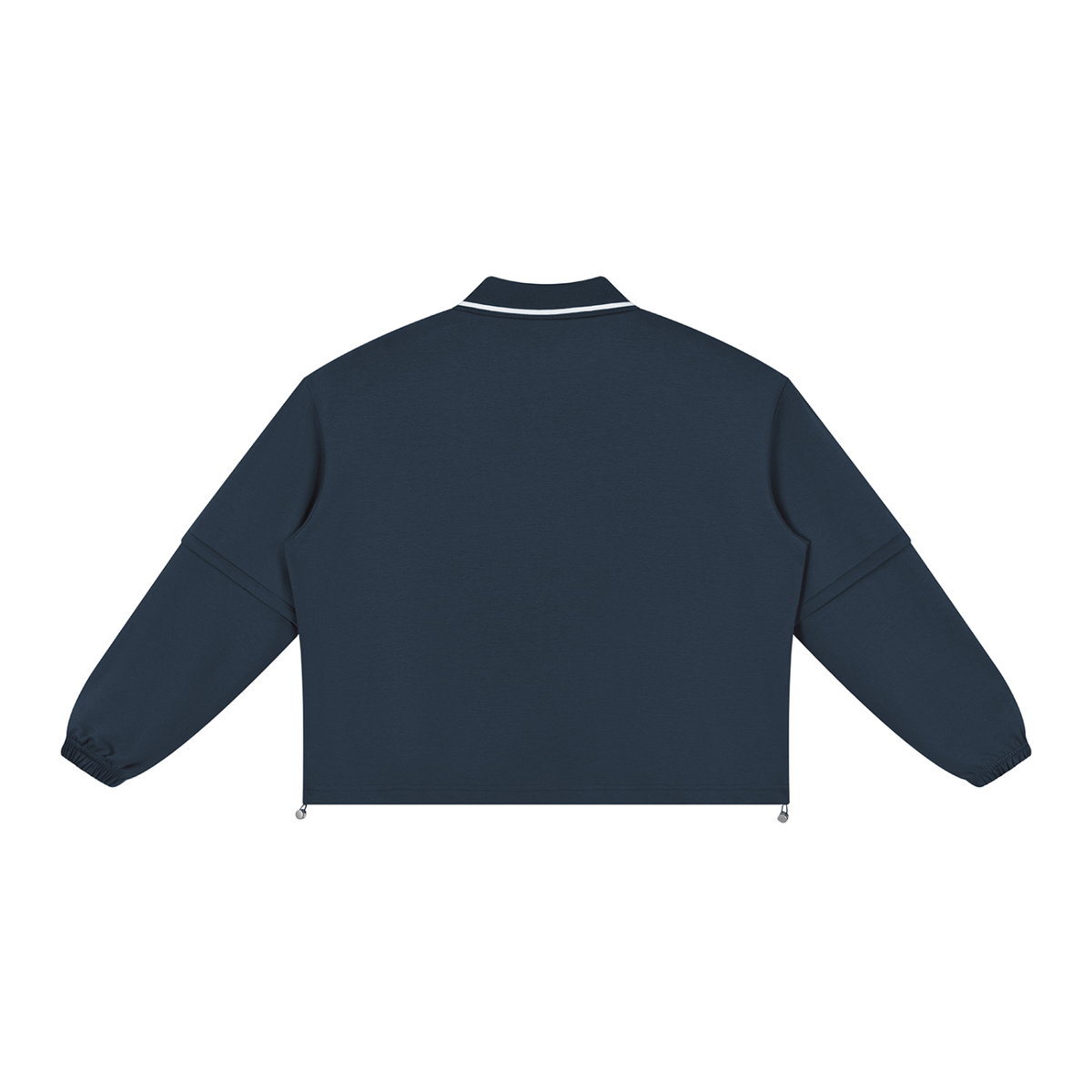 Unisex Boxy Collared Detachable Sweatshirt