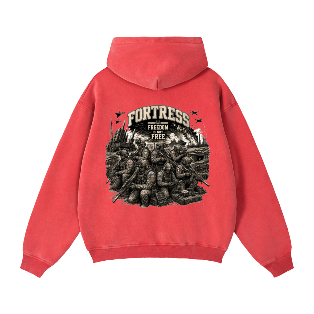 Zip-Through Boxy Fleece Hoodie