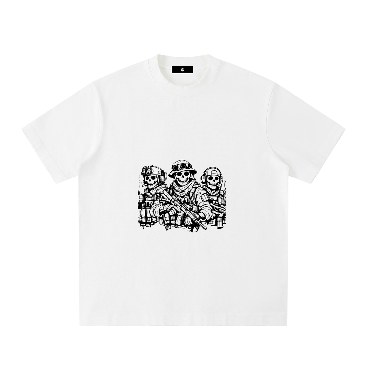 Heavyweight Vintage Washed Frayed T-Shirt