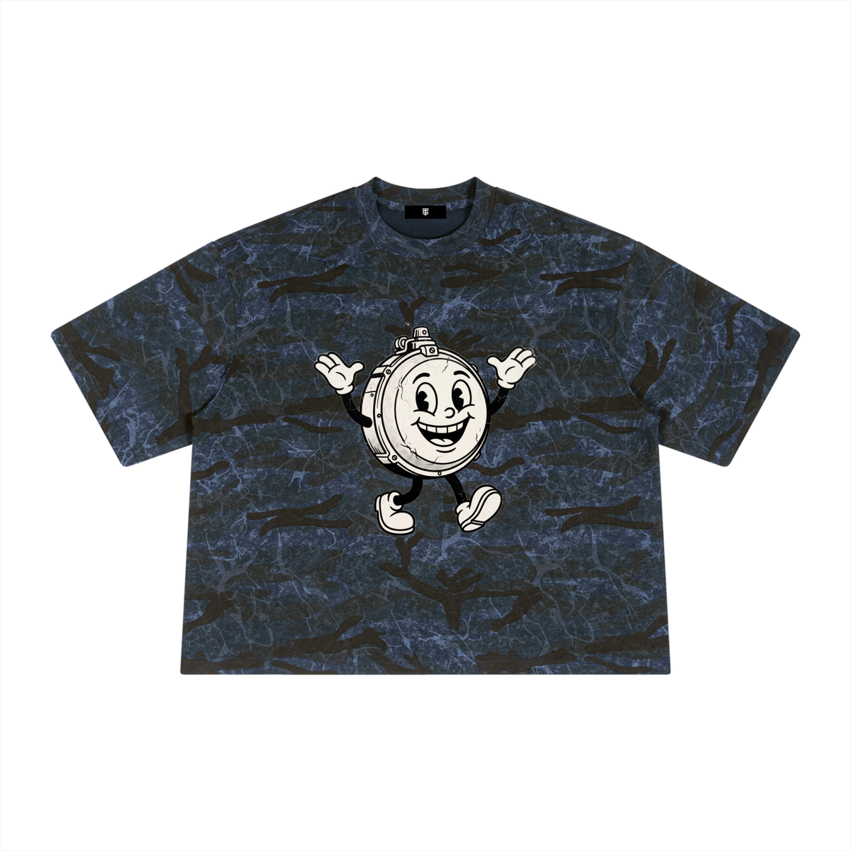 Unisex Boxy Camo Print T-Shirt