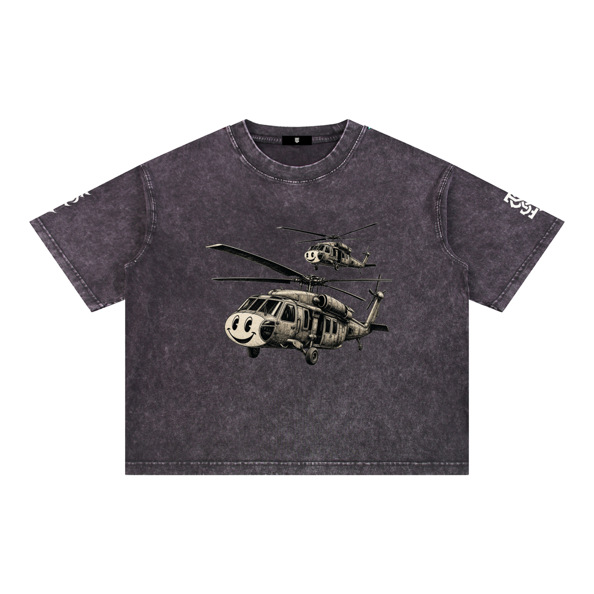 Mineral Wash Boxy Cotton T-Shirt
