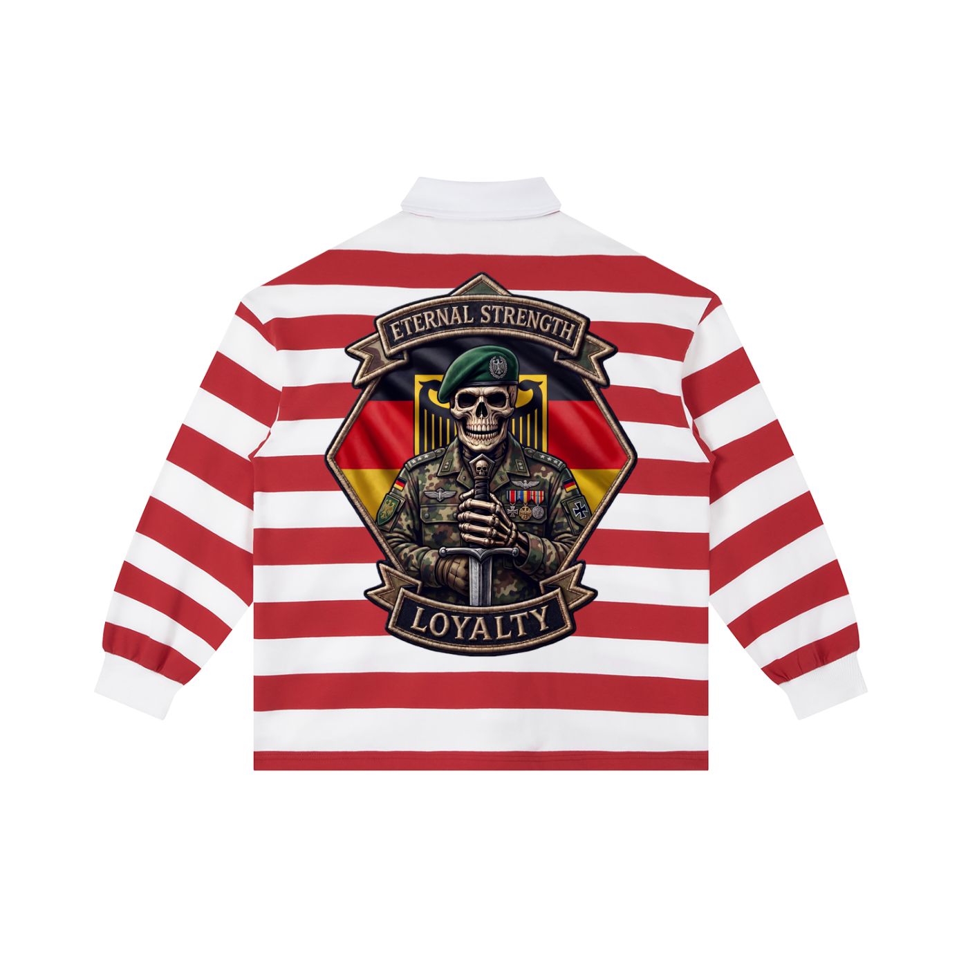 Color Block Stripe Polo Shirt