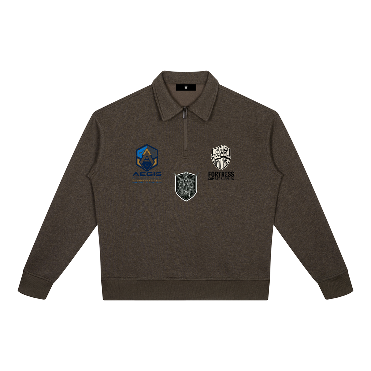 Unisex Boxy Quarter-Zip Sweatshirt