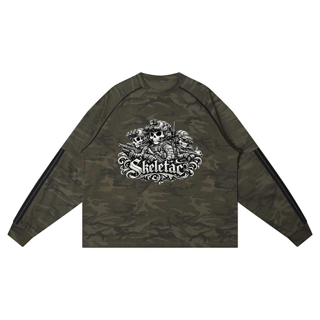 Unisex Camo Loose Long Sleeve T-Shirt