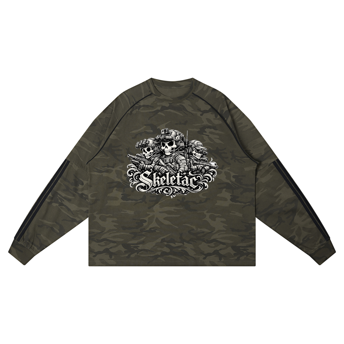 Unisex Camo Loose Long Sleeve T-Shirt