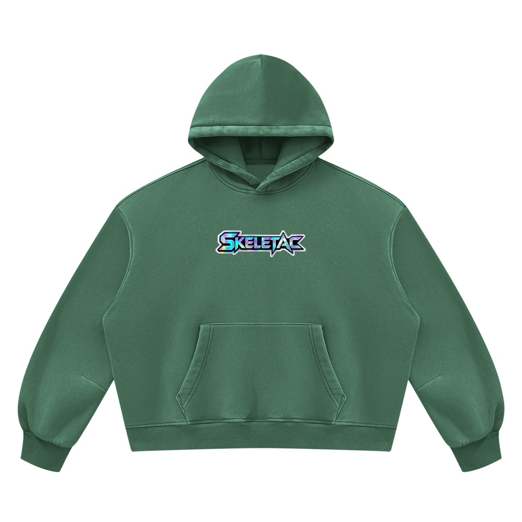 Unisex Vintage Wash Boxy Fleece Hoodie