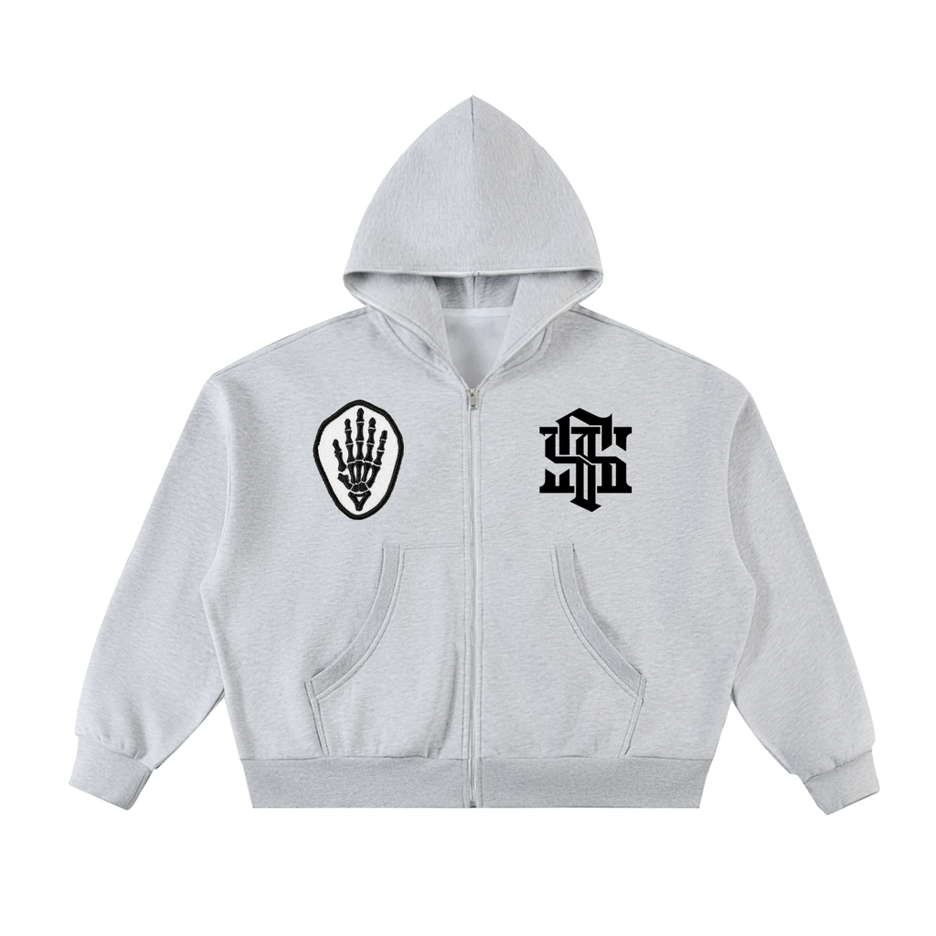 Tac Op Fleeced Full-Zip Boxy Hoodie