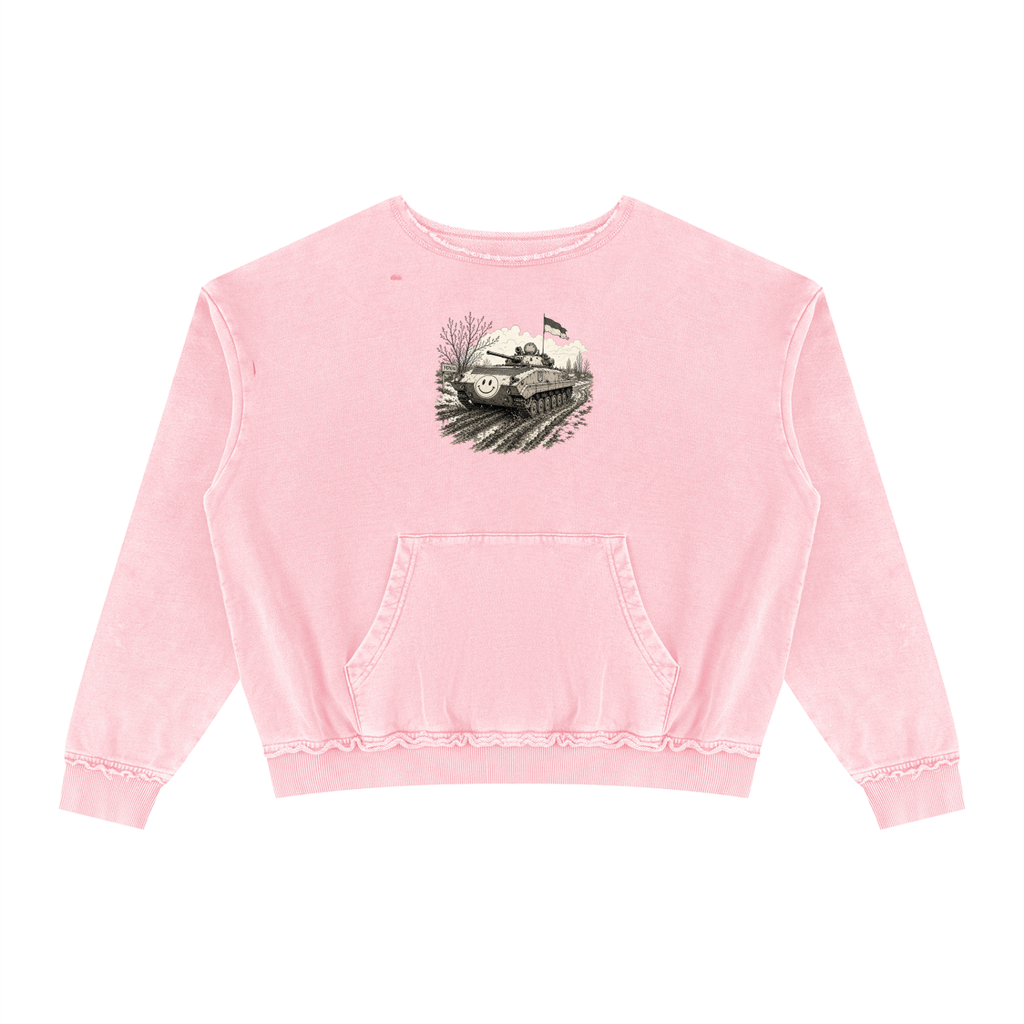 Unisex Raw Edge Crewneck Sweatshirt