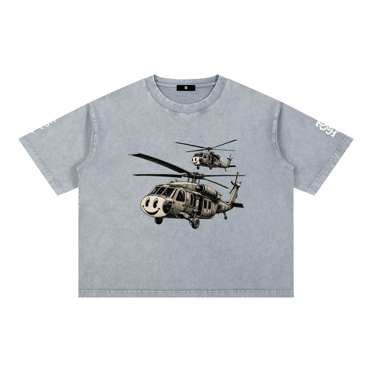 Mineral Wash Boxy Cotton T-Shirt